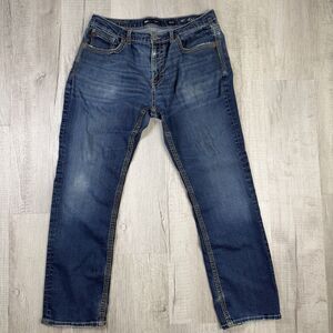 BKE Jeans Mens 36x32 Blue Tyler Bootcut Denim Pants Western Cowboy Work Cotton I